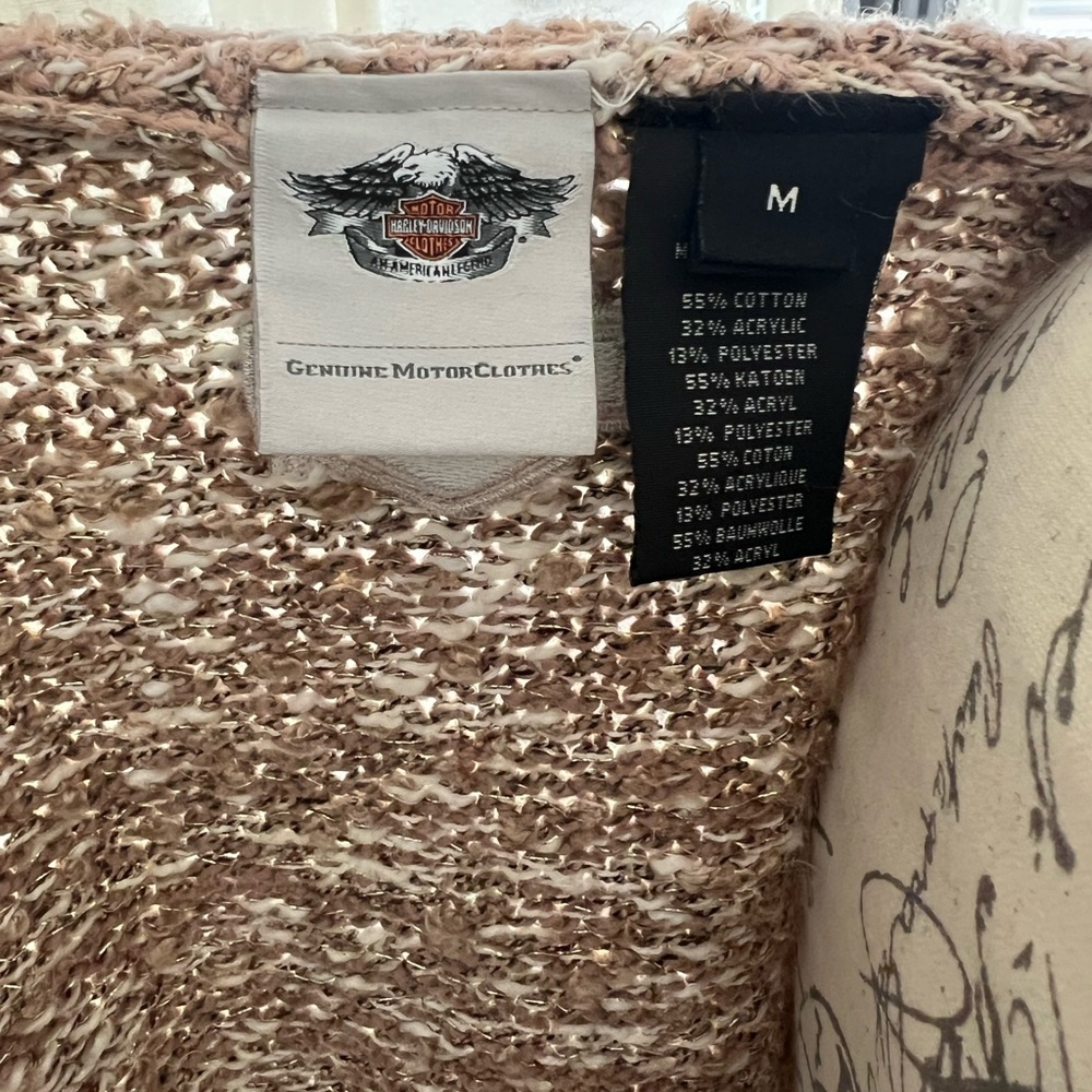 Women's Brown Harley Davidson Knit Sweater - Picture 12 of 12